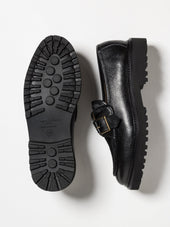 TOMMY LUG HAIRY CALF BLACK