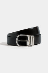 Black and brown reversible belt - Made in Italy