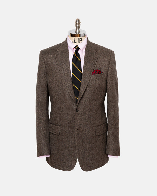 Made In Canada Herringbone Pure Cashmere Sport Coat
