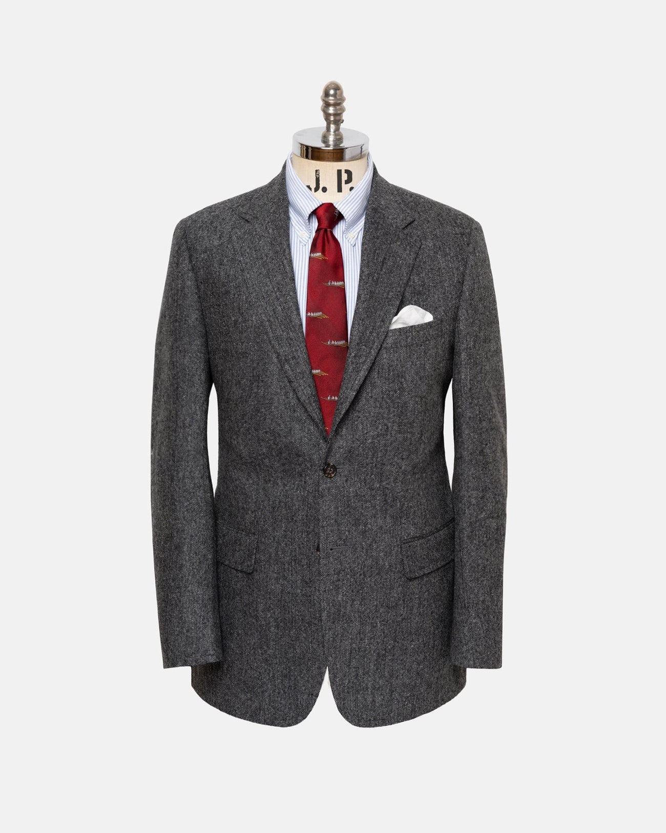Made In Canada Grey Irish Donegal Tweed Sport Coat