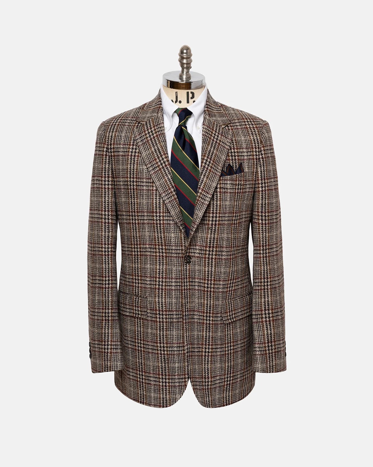Made In Canada Tan Plaid Sport Coat