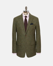 Made In Usa Tic Weave Cheviot Tweed Sport Coat