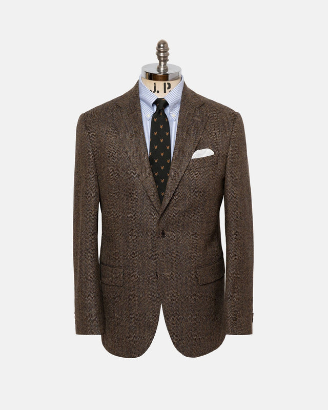 Made In Canada Herringbone Wool Cashmere Sport Coat