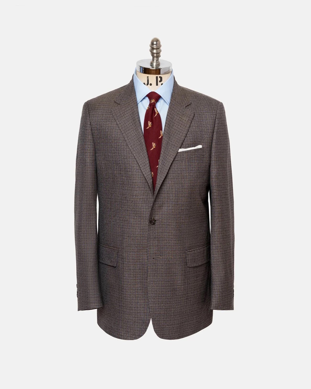 Made In Canada Blue Mini Check Sport Coat