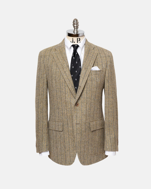 Made In Usa Magee Donegal Mist Barley Bone Sport Coat