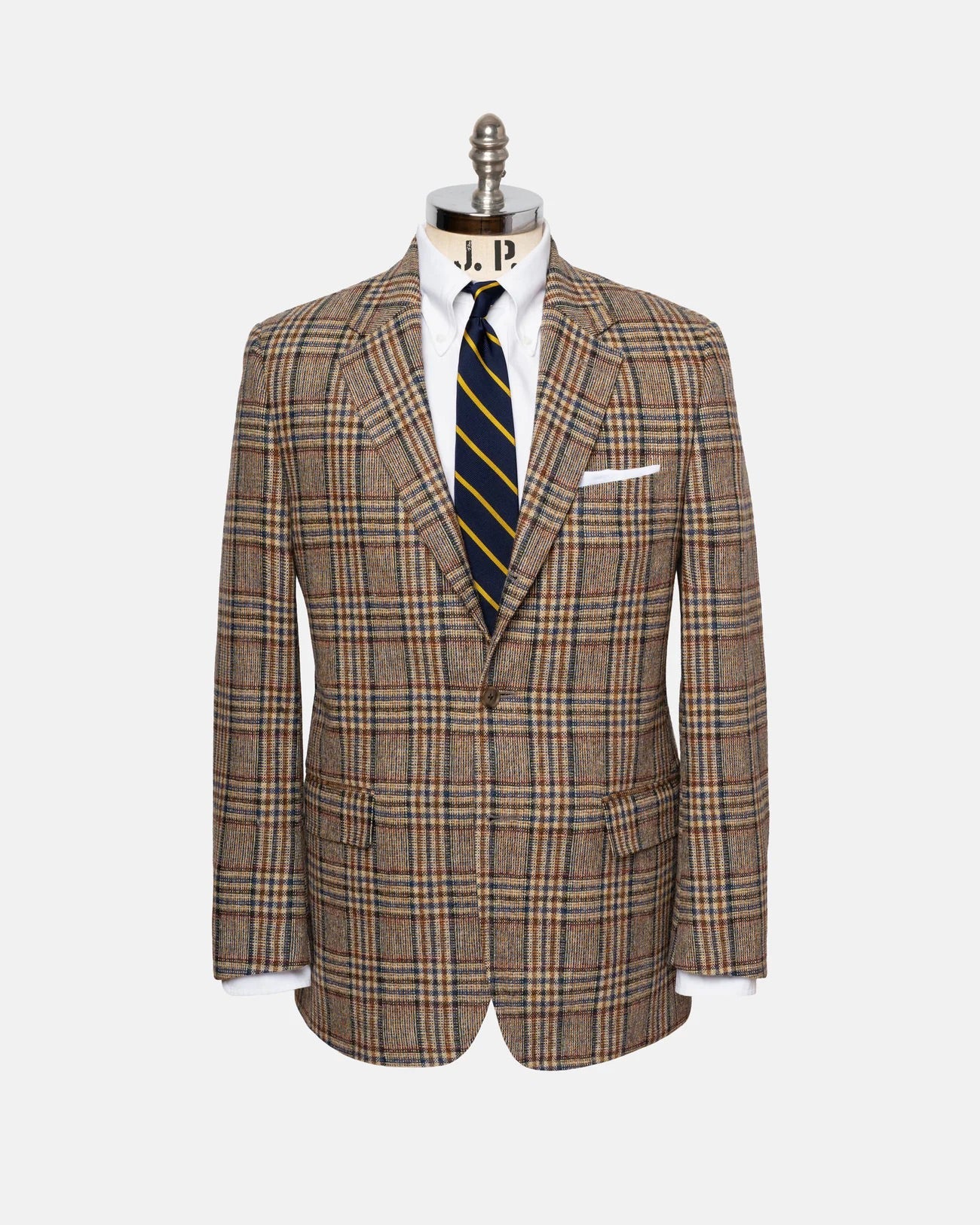 Made In Canada Rust Blue Prince Of Wales Sport Coat