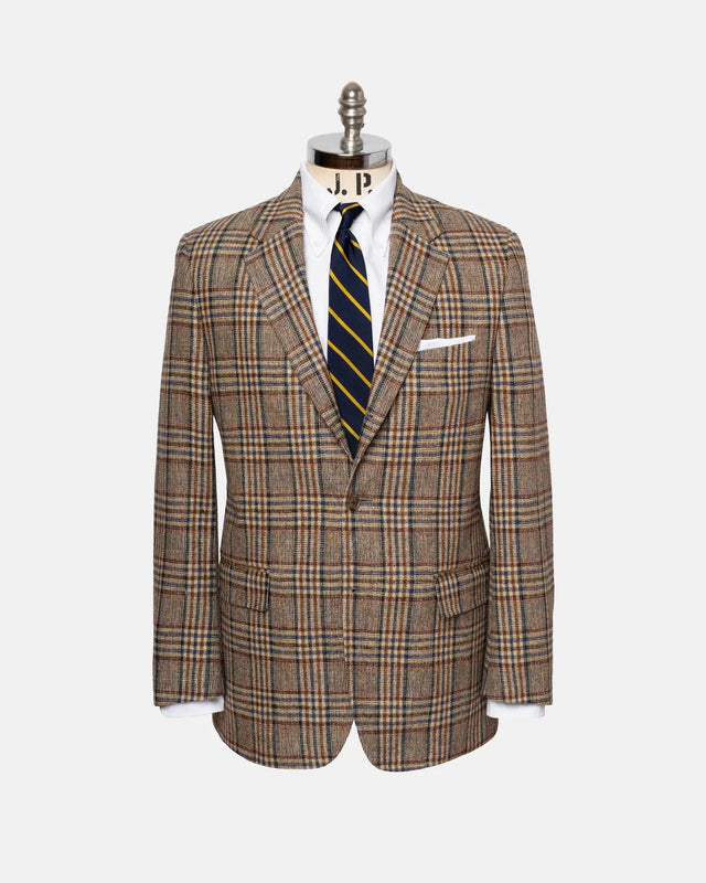 Made In Canada Rust Blue Prince Of Wales Sport Coat