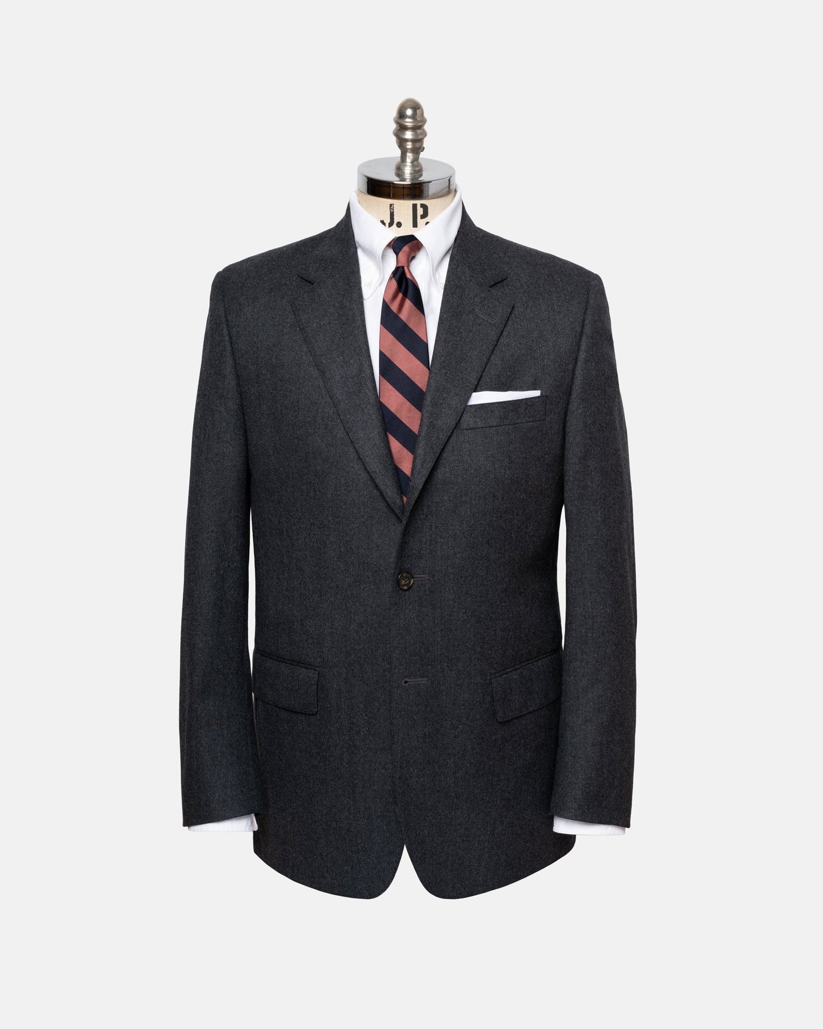Made In Canada Solid Wool Flannel Suit