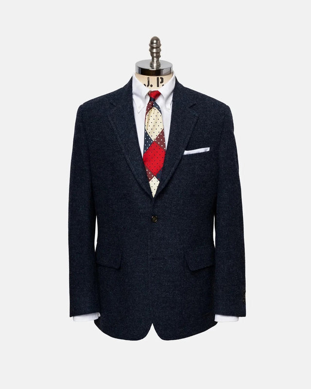 Made In Canada Marl Shaggy Dog Scottish Shetland Wool Sport Coat