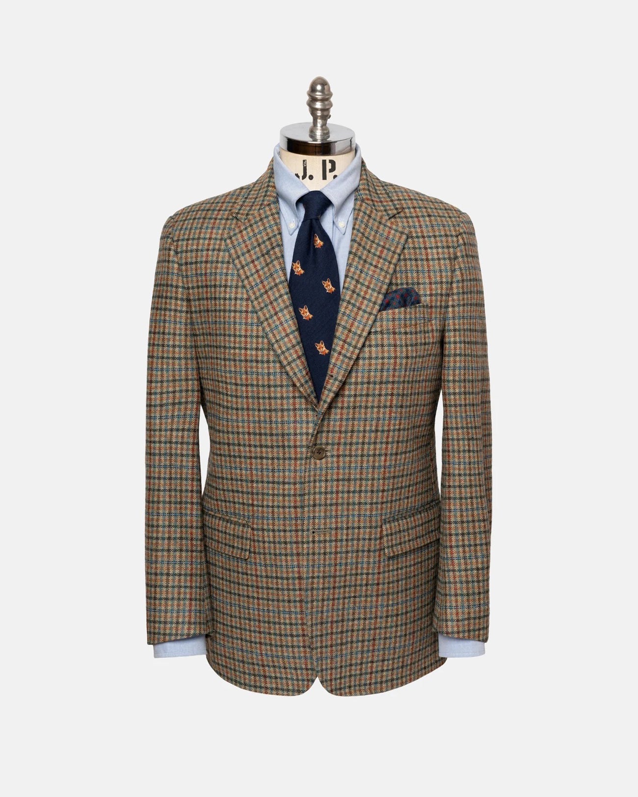 Made In Canada Blue Rust Tattersall Sport Coat