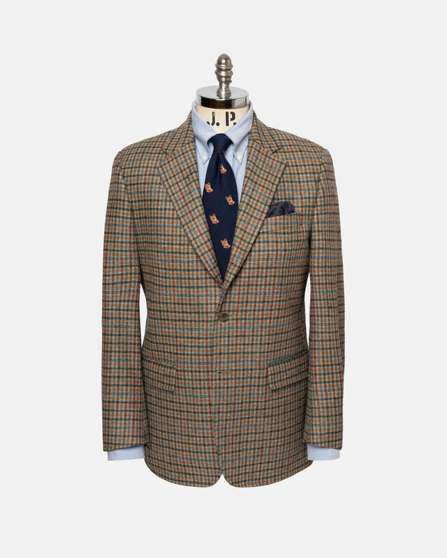 Made In Canada Blue Rust Tattersall Sport Coat