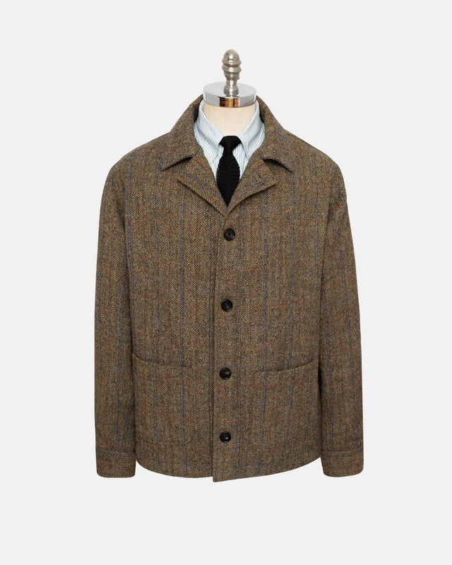 Made In England Cheviot Tweed Chore Coat