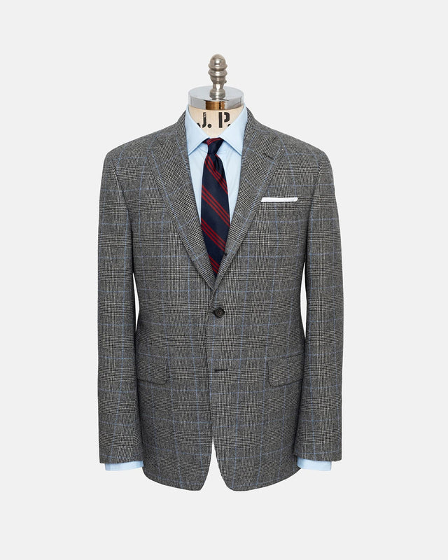 Made In Usa White Prince Of Wales Fox Flannel Suit