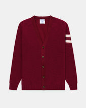 Made In Scotland Crimson Shaggy Dog University Cardigan