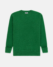 Made In Scotland Grass Green Shaggy Dog Sweater Classic Fit