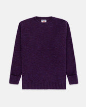Made In Scotland Purple Shaggy Dog Sweater Classic Fit