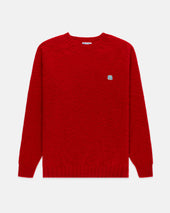 Made In Scotland Red Shaggy Dog Icon Sweater Trim Fit