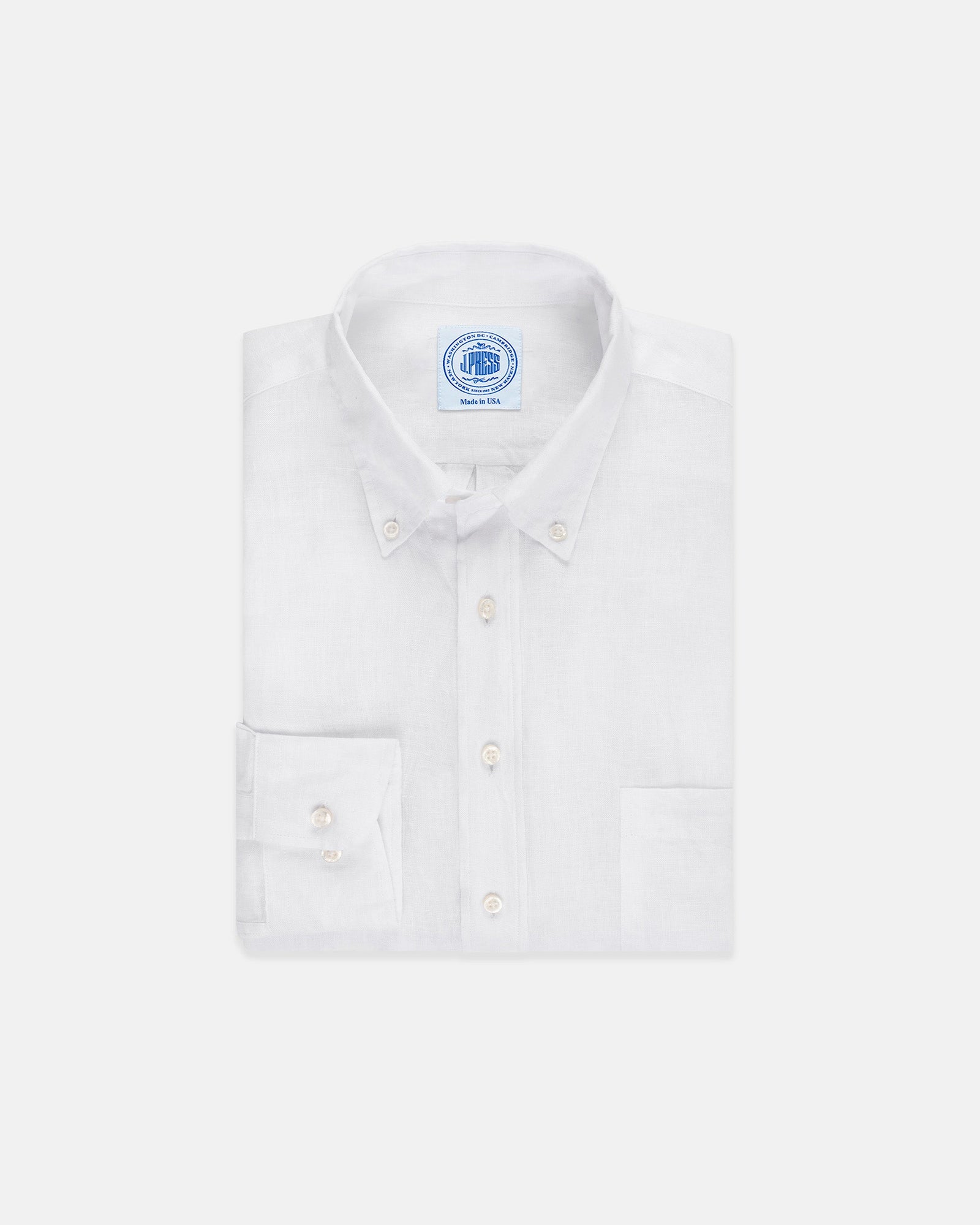 Solid Linen Sport Shirt Classic Fit