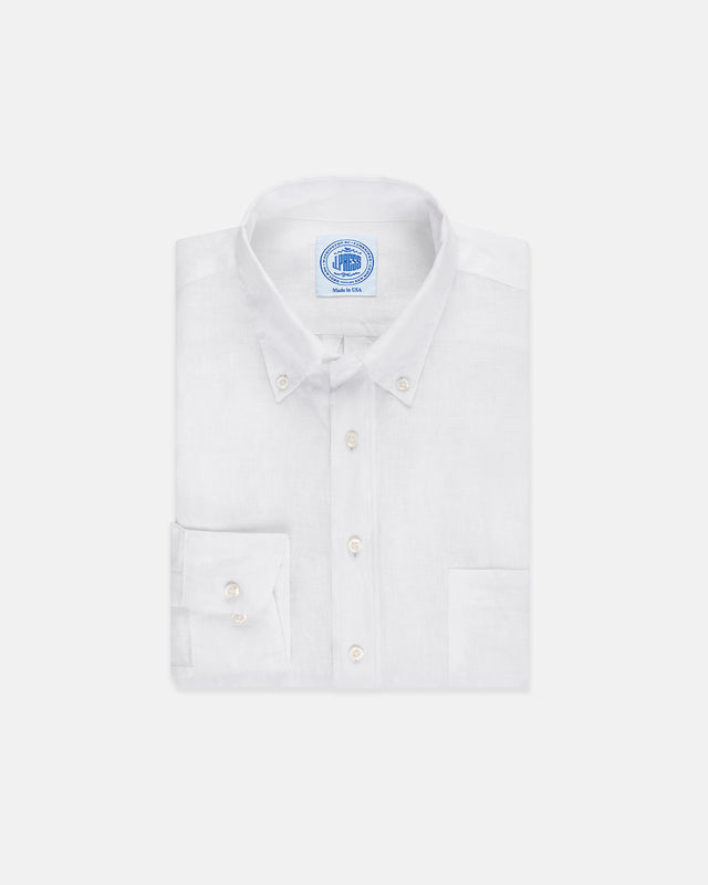Solid Linen Sport Shirt Classic Fit