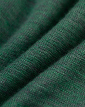 Green Alpaca Silk Crewneck Sweater Classic Fit