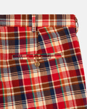 Made In Usa Red Authentic Madras Trouser