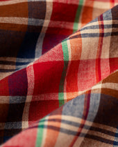 Made In Usa Red Authentic Madras Trouser