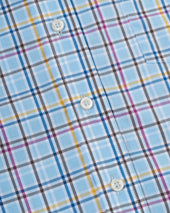 Large Windowpane Button Down Sport Shirt Classic Fit