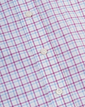 Berry Checked Button Down Sport Shirt Classic Fit