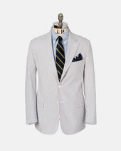 Made In Canada Grey Stripe Seersucker Sport Coat