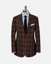 Made In Canada Burgundy Overdyed Authentic Madras Sport Coat