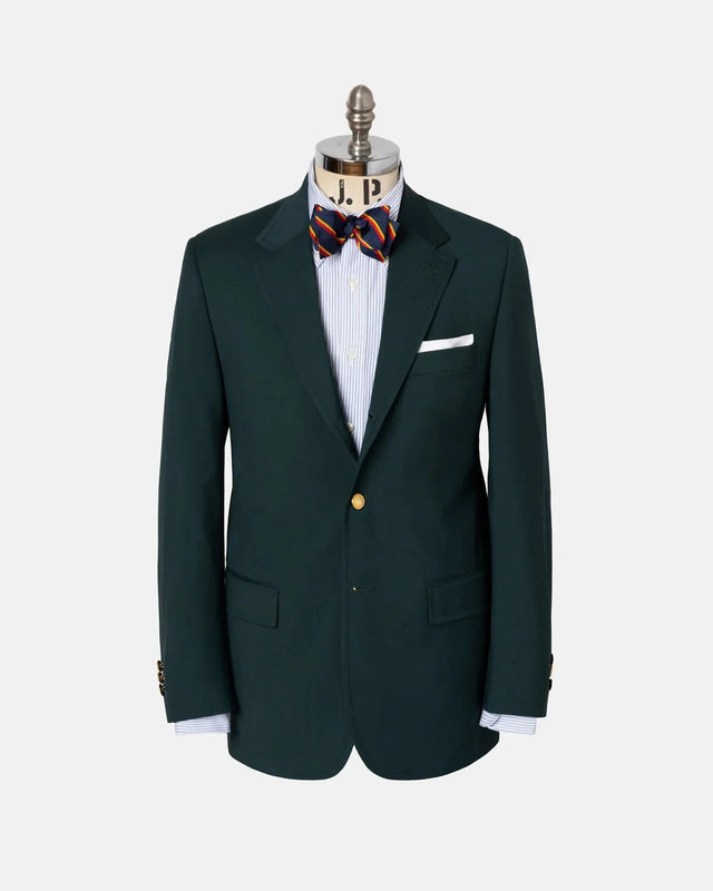 Made In Canada Green Tropical Wool Blazer