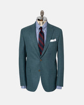 Made In Canada Green Wool Hopsack Sport Coat