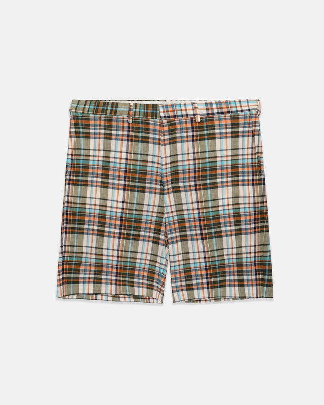 Made In Usa Turquoise Authentic Madras Shorts