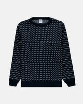 Made In Usa Natural Birdseye Cotton Crewneck Sweater