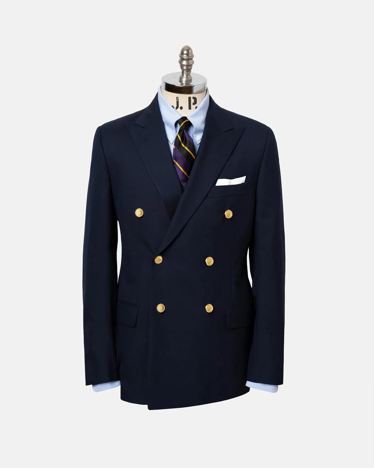 Made In Usa Double Breasted Tropical Wool Blazer
