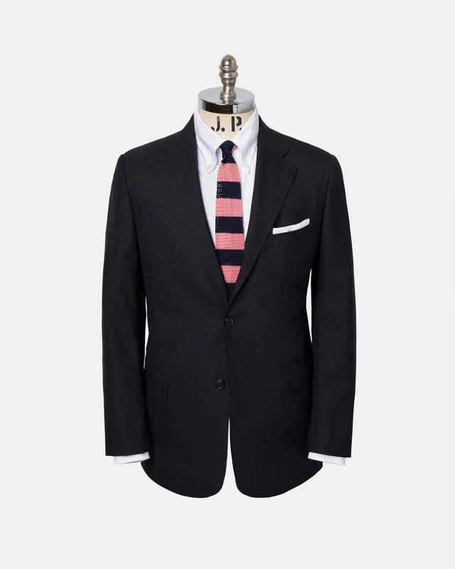 Solid Merino Wool Suit Trim Fit