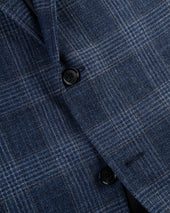 Made In Usa Copper Plaid Wool Silk Linen Sport Coat