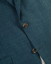 Made In Canada Green Wool Hopsack Sport Coat