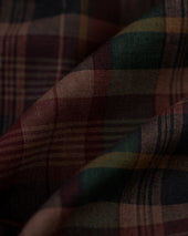 Made In Canada Burgundy Overdyed Authentic Madras Sport Coat