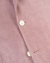 Made In Canada Red Cotton Chambray Sport Coat