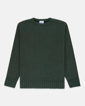 Made In Usa Spruce Chunky Cotton Crewneck Sweater