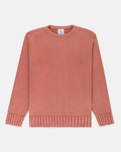 Made In Usa Breton Red Chunky Cotton Crewneck Sweater