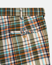 Made In Usa Turquoise Authentic Madras Shorts