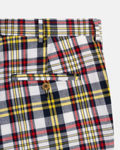 Made In Usa Red Authentic Madras Shorts