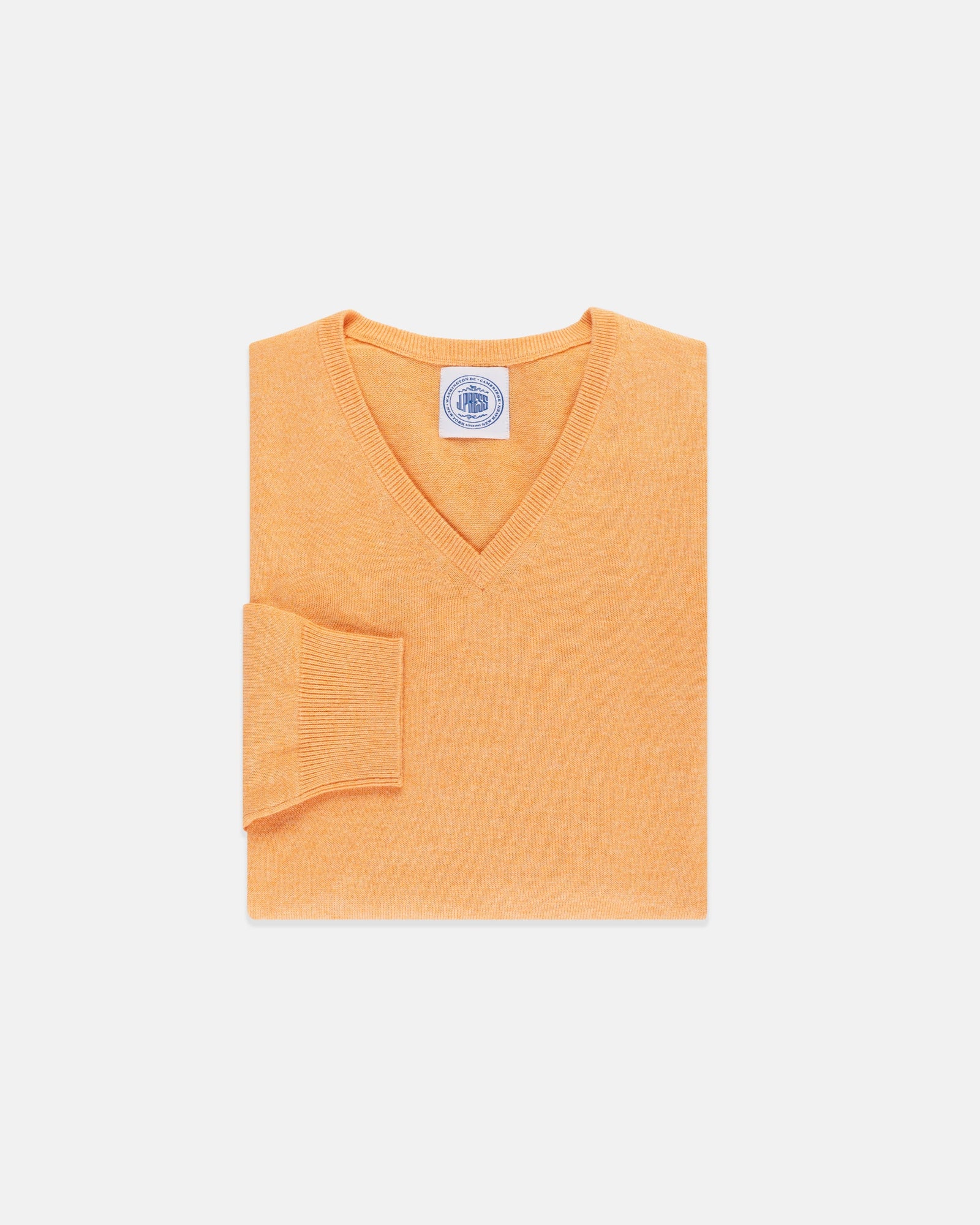 Cotton Cashmere V Neck Sweater