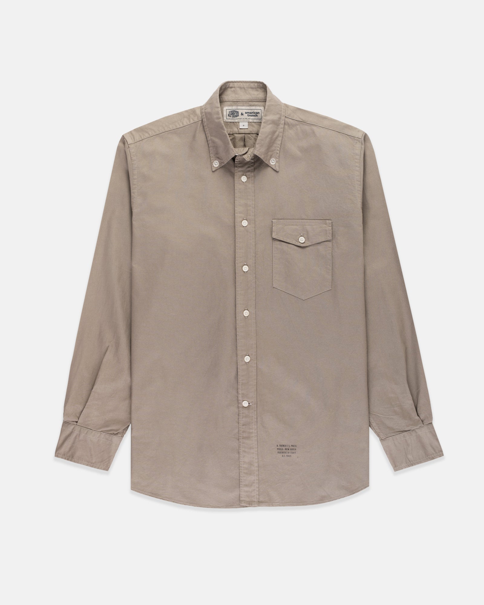 Made In Usa Green Natural Dye Oxford Shirt