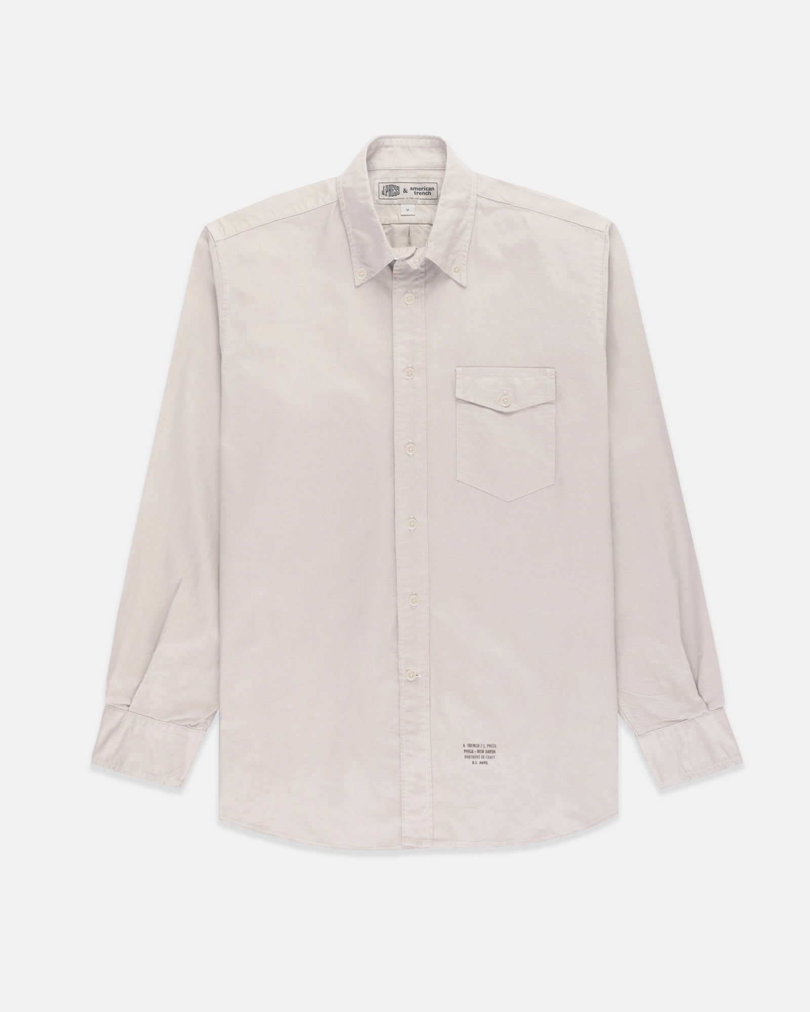 Made In Usa Almond Natural Dye Oxford Shirt