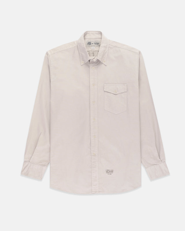 Made In Usa Almond Natural Dye Oxford Shirt