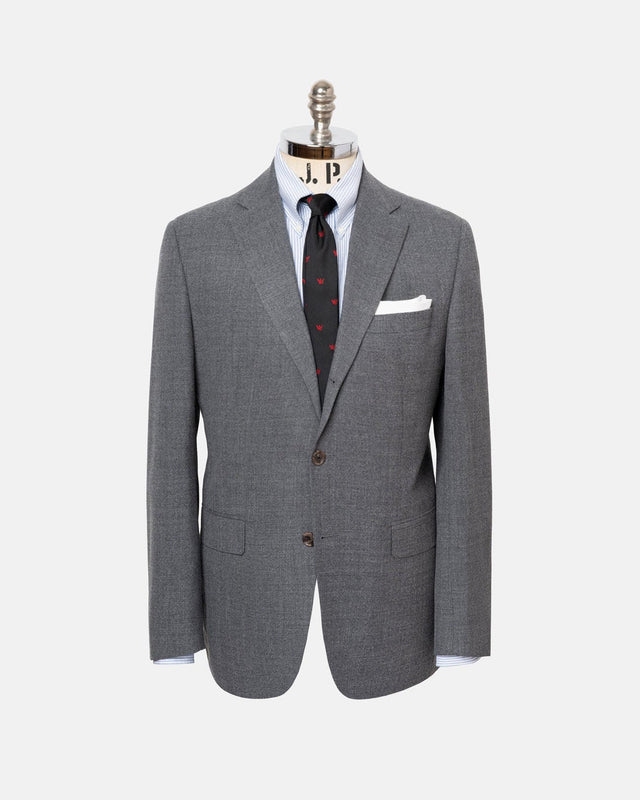Made In Canada Grey Wool Hopsack Sport Coat