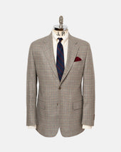 Made In Canada Sage Mini Houndstooth Silk Wool Sport Coat